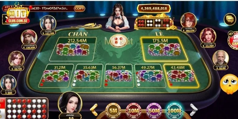 Các lựa chọn khi chơi xóc đĩa HITCLUB